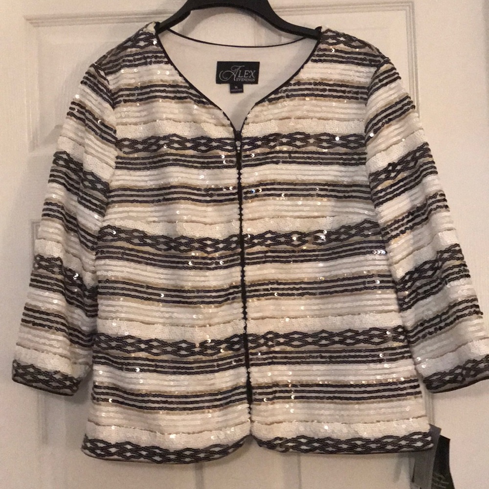 Sequined Black & White Jacket